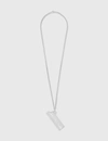 Ambush Gunmetal Logo Lighter Case Necklace In Silver