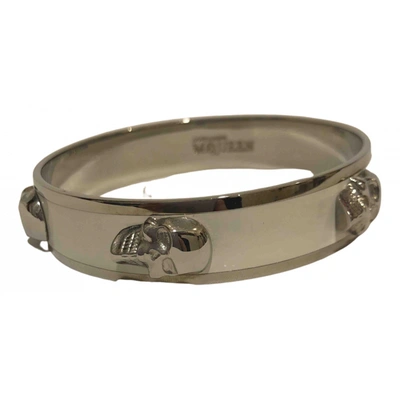 Pre-owned Alexander Mcqueen Bracelet In White