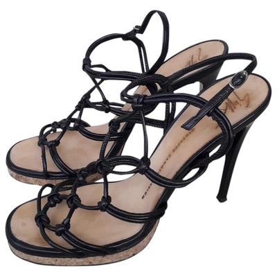 Pre-owned Giuseppe Zanotti Leather Sandals In Brown
