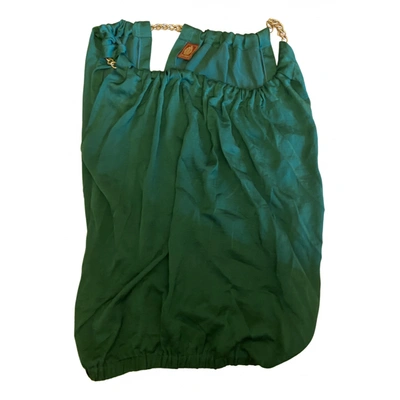 Pre-owned Dondup Silk Camisole In Green