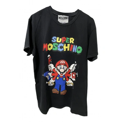 Pre-owned Moschino Black Cotton T-shirt