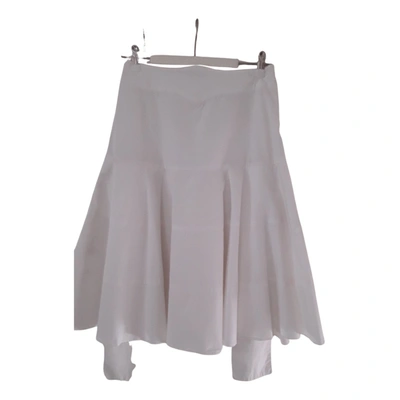 Pre-owned Givenchy Mid-length Skirt In White