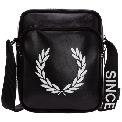 Fred Perry Men's Cross-body Messenger Shoulder Bag In Black