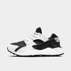 Nike Huarache Run Big Kids' Shoes In Black/white-black