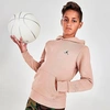Nike Kids' Jordan Boys' Essentials Logo Hoodie In Light Pink