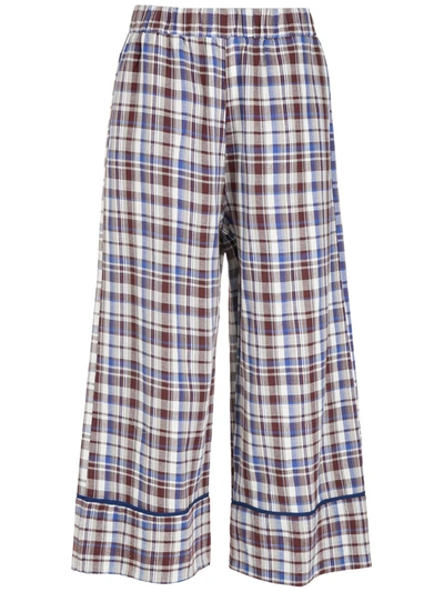 Olympiah Picnic Cropped Wide-leg Trousers In 紫色