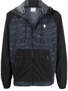 Marcelo Burlon County Of Milan All Over Camouflage Windbreaker Jacket In 蓝色