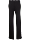 OFF-WHITE ARROWS-WAISTBAND RIBBED TROUSERS