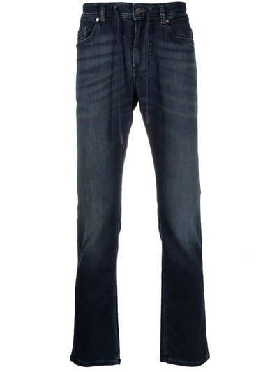 7 For All Mankind Mid-rise Slim-fit Jeans In Blue