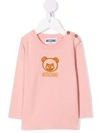 MOSCHINO EMBROIDERED TEDDY BEAR T-SHIRT