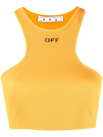 Off-white Orange Basic Lux Rowing Tank Top