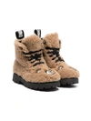 MOSCHINO TOY BEAR LACE-UP BOOTS