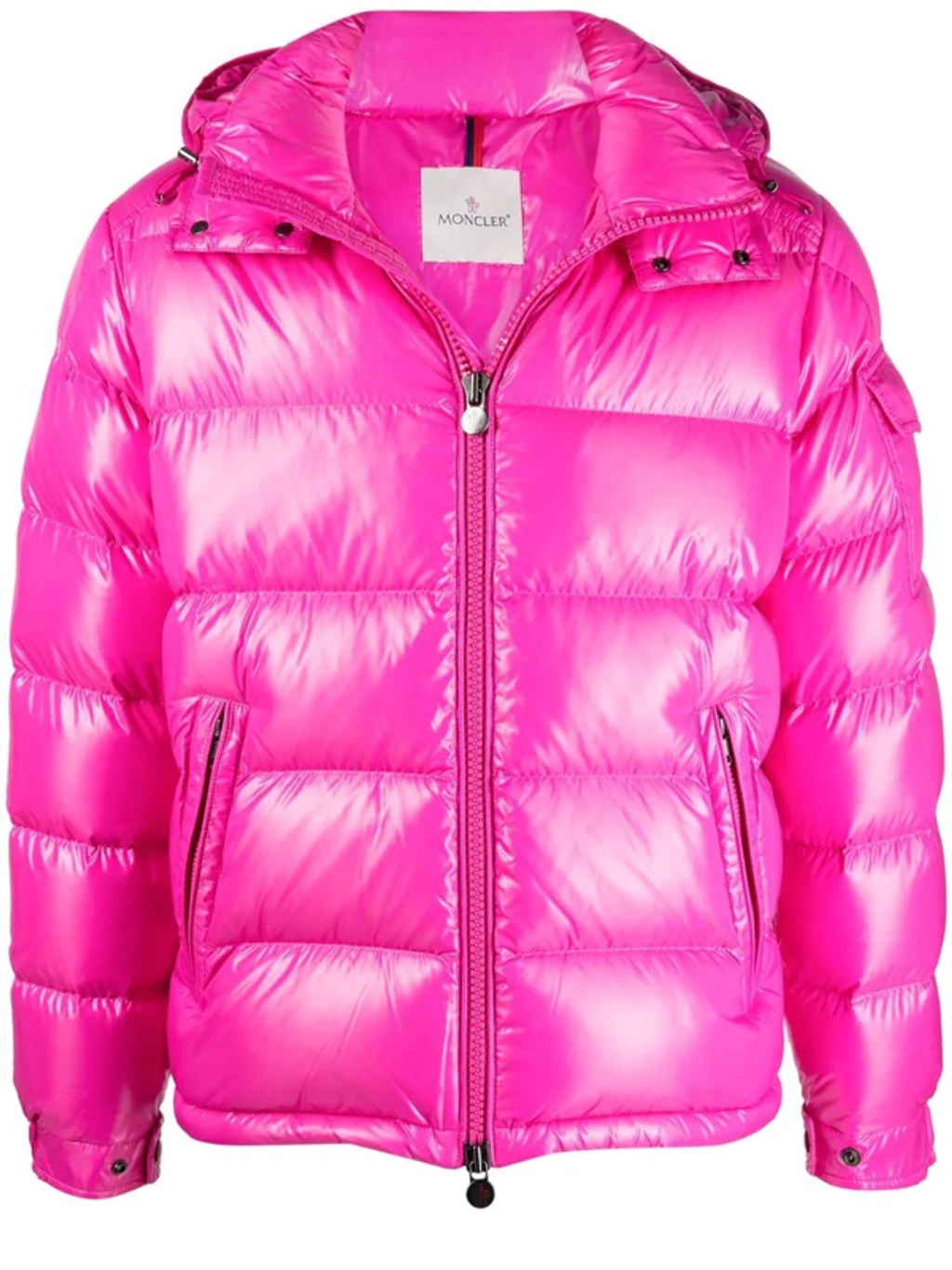 ブルゾン Moncler Cassiopea' Pink Polyester Jacket Moncler Cassiopea Hooded Jacket | Neiman Marcus