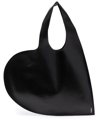Coperni Heart Tote Bag In 黑色