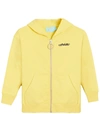 OFF-WHITE YELLOW SWEATSHIRT FOR BOY WITH LOGO,OBBE001F21FLE004 1810