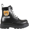 MOSCHINO BLACK BOOTS FOR KIDS,68795