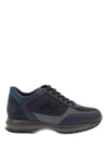 HOGAN INTERACTIVE - SMOOTH LEATHER AND SUEDE SNEAKERS,HXM00N0Q101QBW8P32