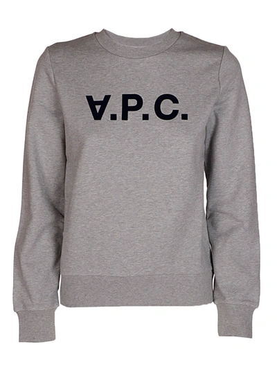 Apc Grey Viva Logo Sweatshirt