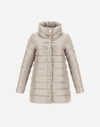 Herno Amelia Quilted Nylon Down Jacket In Beige