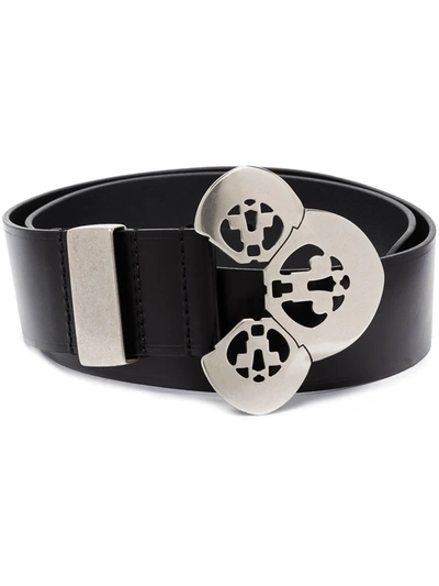 Isabel Marant Adaria Leather Belt In Schwarz