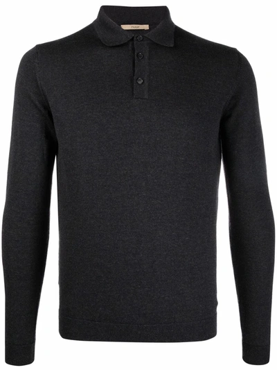 Drhope Knitted Polo Shirt In Black