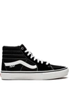 Vans Skate Sk8-hi "black/white" Sneakers In Suede Can