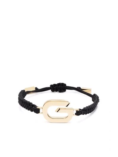 Givenchy Womens 710-golden Yellow G Link Yellow Gold-toned Brass And Waxed Cotton Rope Bracelet