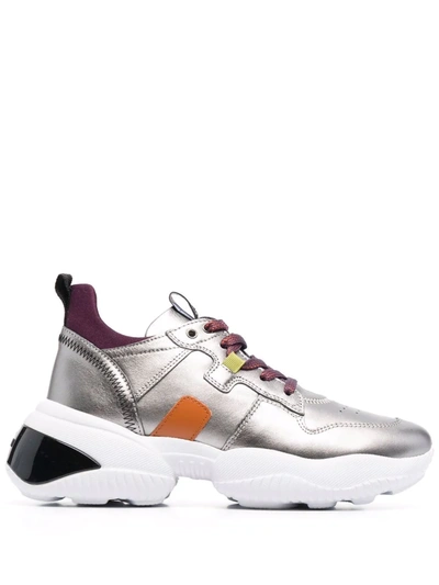 Hogan Interaction Lace-up Sneakers In Grau