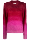 Isabel Marant Étoile Deniza Ombré Mohair And Wool-blend Sweater In Rosa
