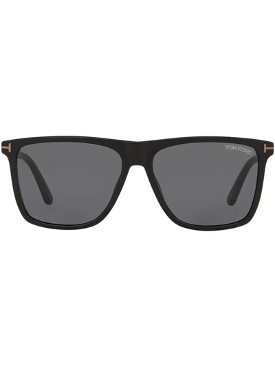 Tom Ford Ft0832-n Rectangular Sunglasses In Black