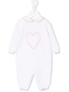 SIOLA HEART EMBROIDERED-LOGO ROMPERS