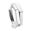 Repossi 18kt White Gold Antifer Two-row Single Hoop Earring In White Gold