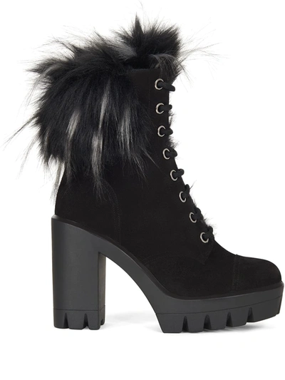 Giuseppe Zanotti Tonix Winter Lace-up Boots In Black