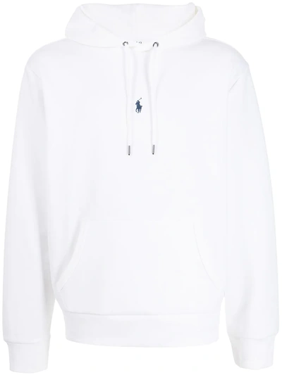 Polo Ralph Lauren Pullover Jersey Hoodie In White