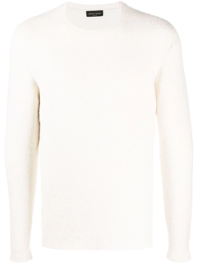 Roberto Collina Long Sleeved Wool Jumper In White