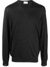 FEDELI V-NECK VIRGIN WOOL JUMPER