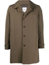 Aspesi Lemon Water-repellent Raincoat In Grün