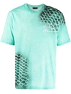 Mauna Kea Tie-dye Crew Neck T-shirt In Blue