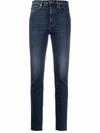 3x1 Stonewashed Skinny Jeans In Blau