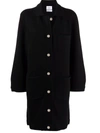 Barrie Womens Black Loose-fit Cashmere And Cotton-blend Jacket Xs