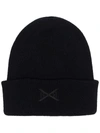 BARRIE EMBROIDERED-LOGO CASHMERE BEANIE