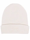 BARRIE EMBROIDERED-LOGO CASHMERE BEANIE