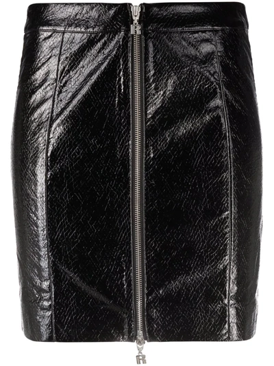 Rotate Birger Christensen Rotate High Waist Kari Mini Skirt In Black