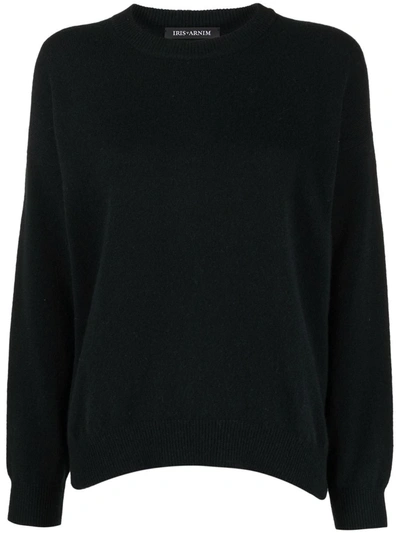 Iris Von Arnim Long-sleeved Cashmere-knit Jumper In Black