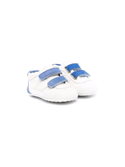 Tod's Babies' Two-tone Touch-strap Trainers In White