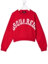 DSQUARED2 LOGO PRINT COTTON SWEATSHIRT