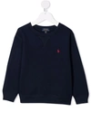 Polo Ralph Lauren Cotton Sweatshirt In Blue