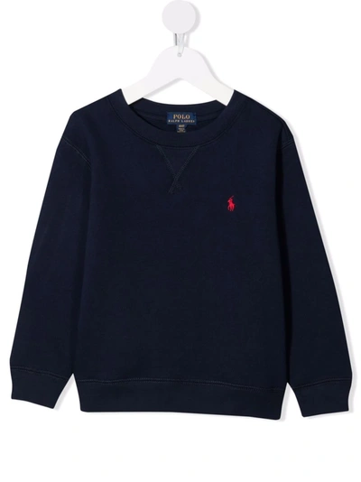 RALPH LAUREN EMBROIDERED POLO PONY SWEATSHIRT