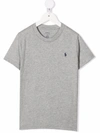 Polo Ralph Lauren Boys Grey Cotton Pony Logo T-shirt In Grey