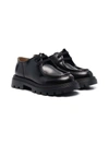 GALLUCCI ROUND-TOE LEATHER SHOES